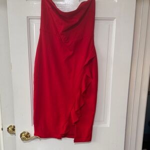 Lulu's Vibrant Red Dress